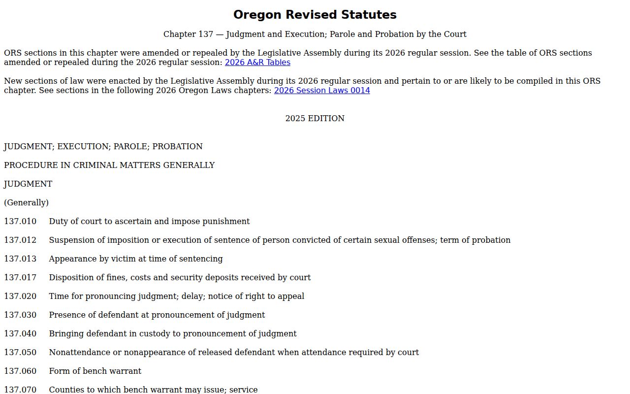 Oregon set-aside law for a Klamath County arrest record